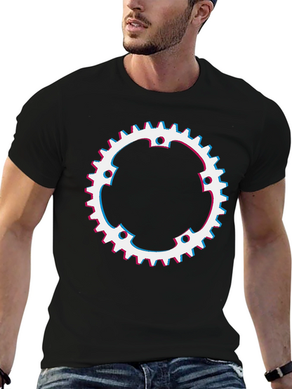 Gear Graphic T-Shirt - Modern Biker Style