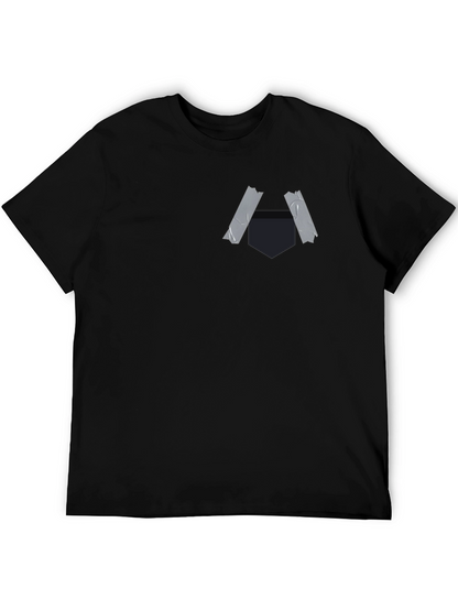 Taped Pocket Graphic Tee - Casual Style