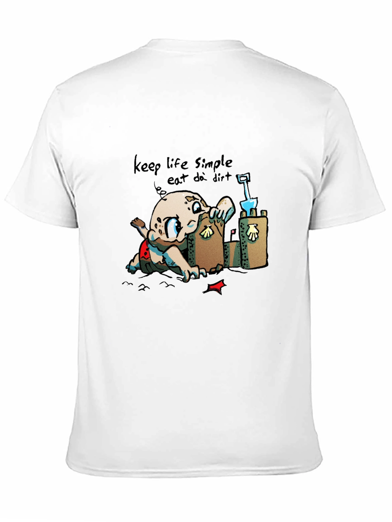 Keep Life Simple - Eat Dirt Black T-Shirt