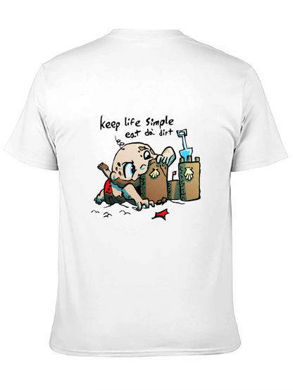 Keep Life Simple - Eat Dirt Black T-Shirt