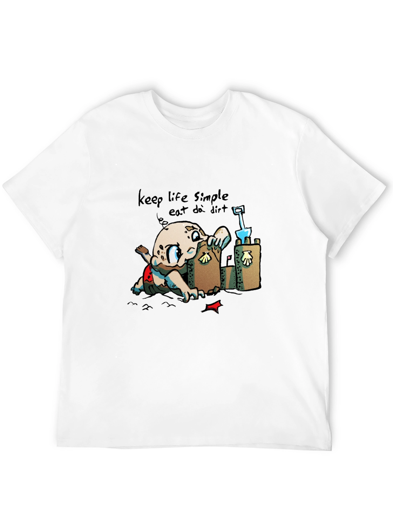 Keep Life Simple - Eat Dirt Black T-Shirt