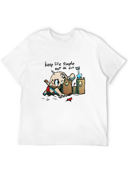 Keep Life Simple - Eat Dirt Black T-Shirt