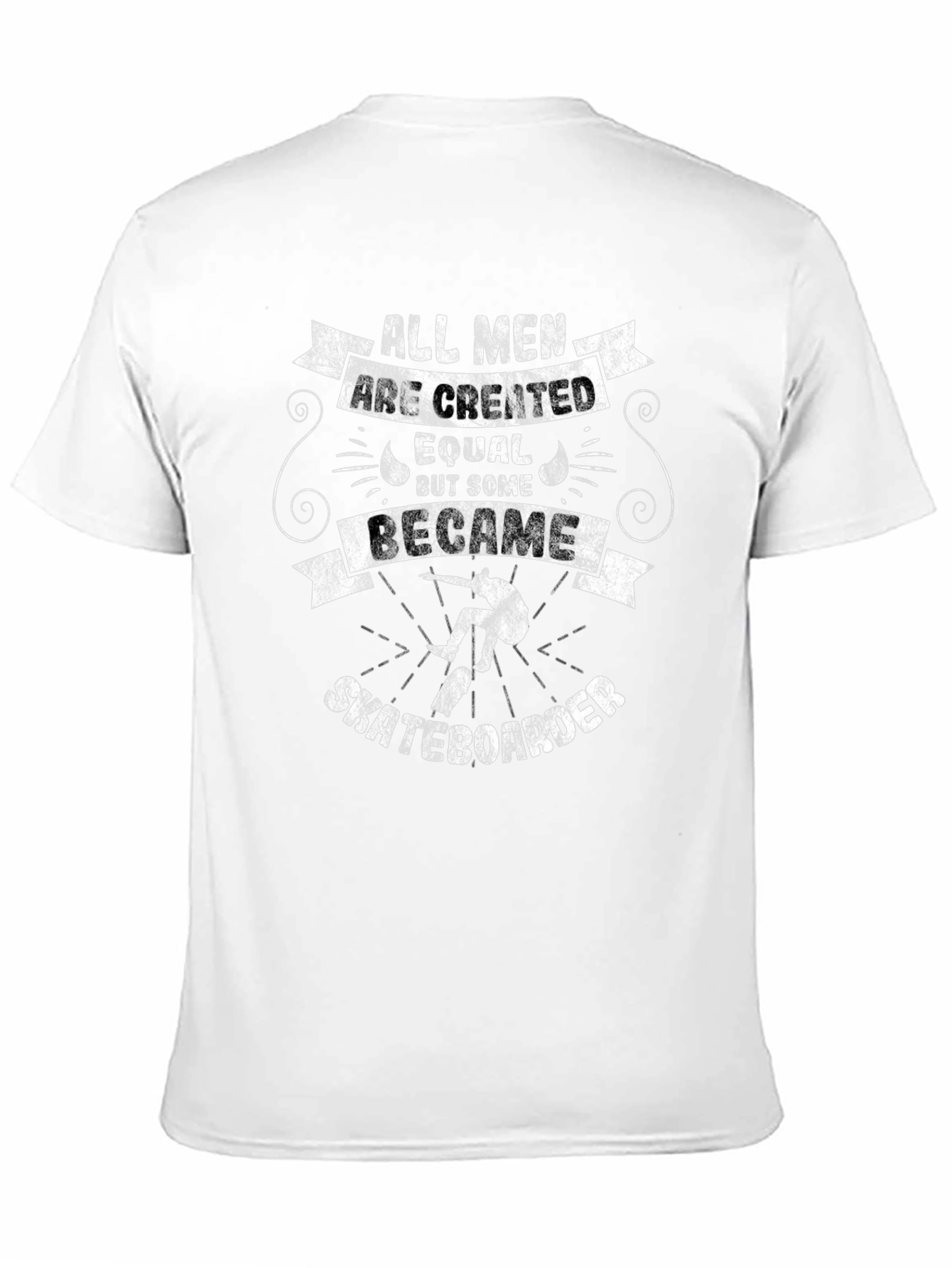 Skateboarder Graphic T-Shirt - All Men Are Created Equal