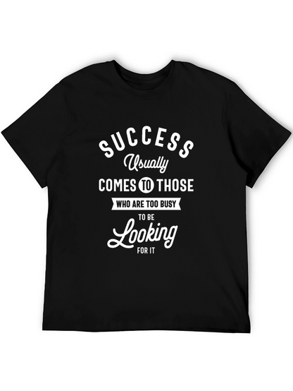 Success Quote Graphic Tee - Black T-Shirt