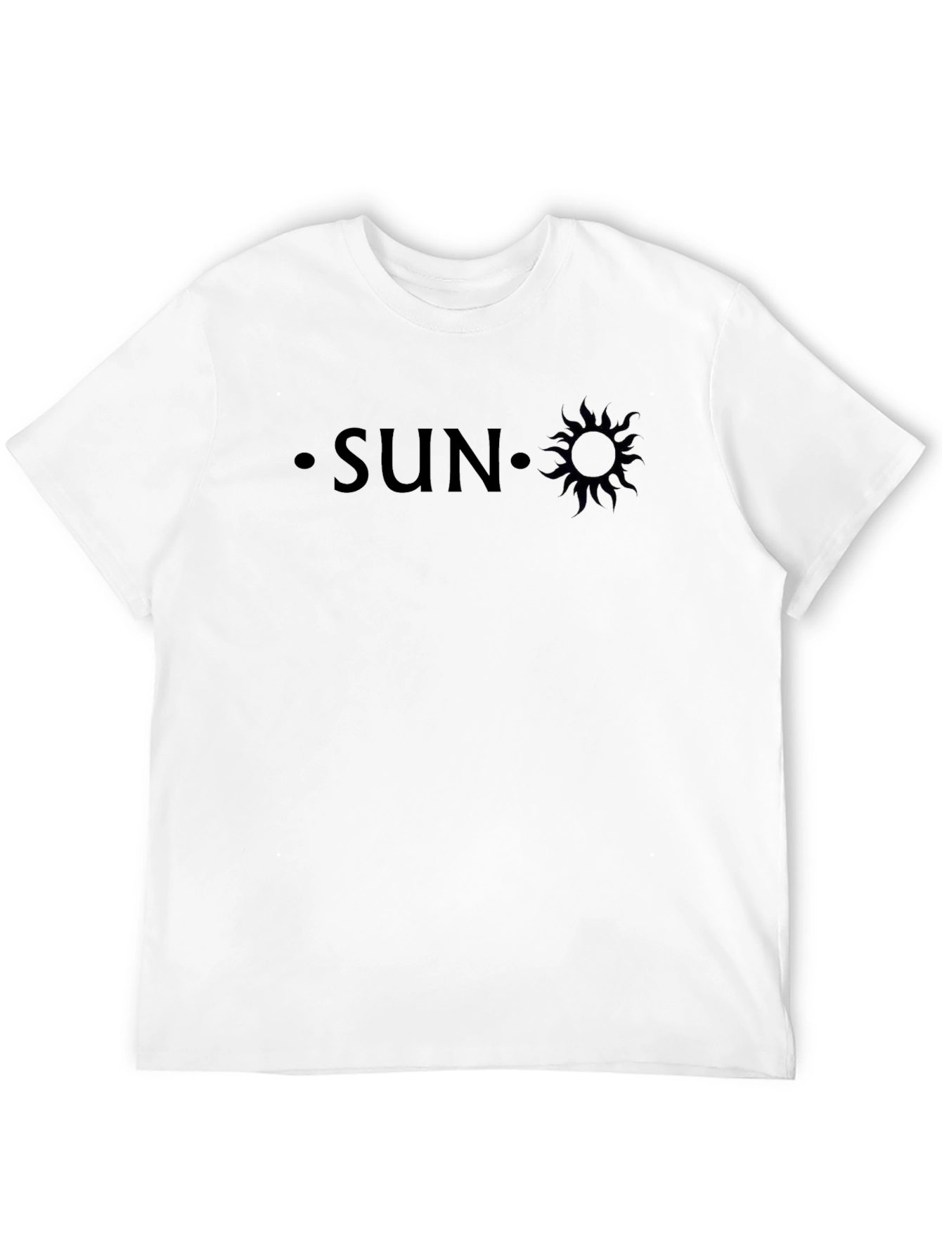 SUN Graphic Tee - Classic Black Crew Neck T-Shirt