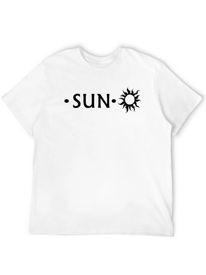 SUN Graphic Tee - Classic Black Crew Neck T-Shirt