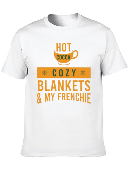 Cozy Season T-Shirt: Hot Cocoa & Frenchie