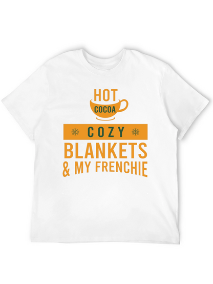 Cozy Season T-Shirt: Hot Cocoa & Frenchie