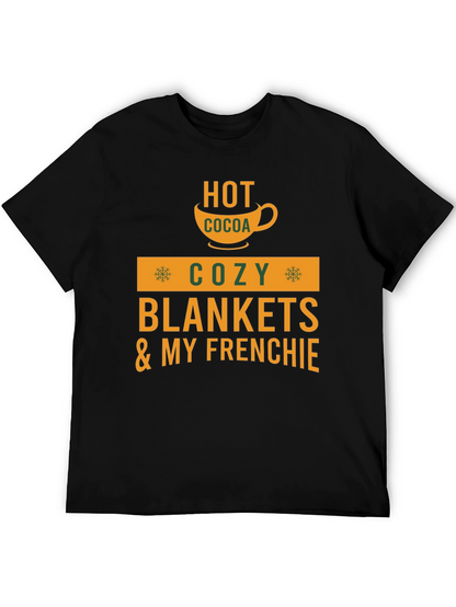 Cozy Season T-Shirt: Hot Cocoa & Frenchie