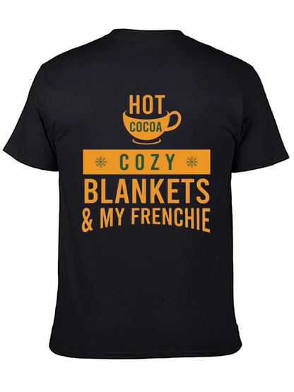 Cozy Season T-Shirt: Hot Cocoa & Frenchie