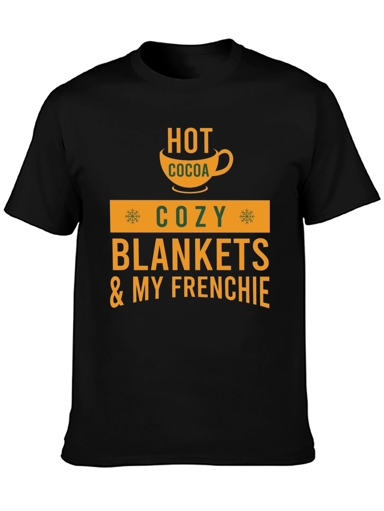 Cozy Season T-Shirt: Hot Cocoa & Frenchie