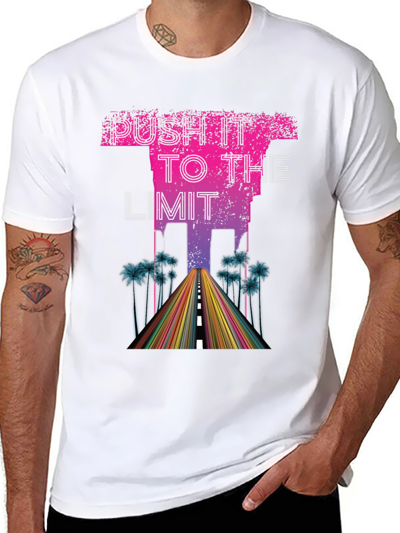 Push It To The Limit Mens Graphic Tee
