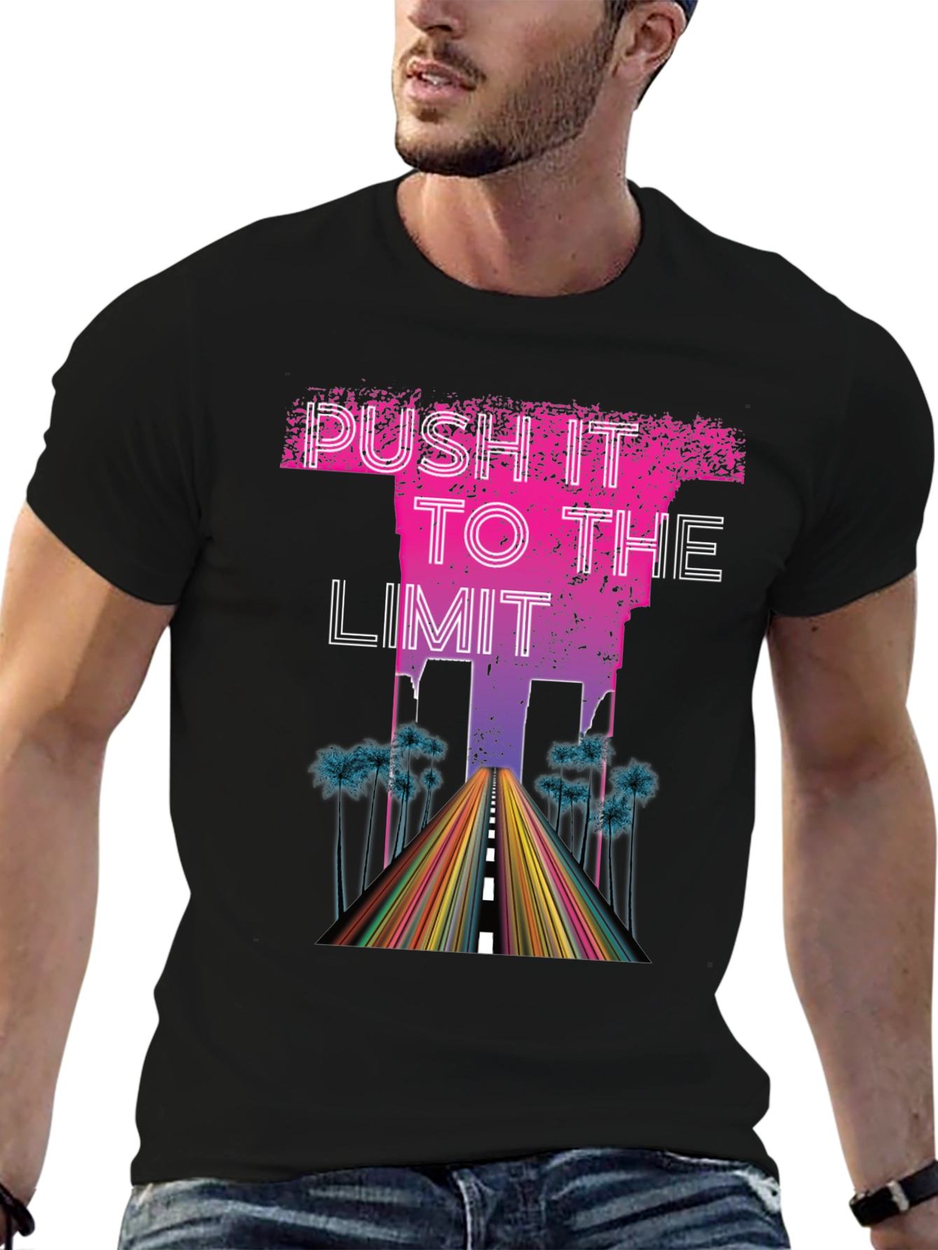 Push It To The Limit Mens Graphic Tee