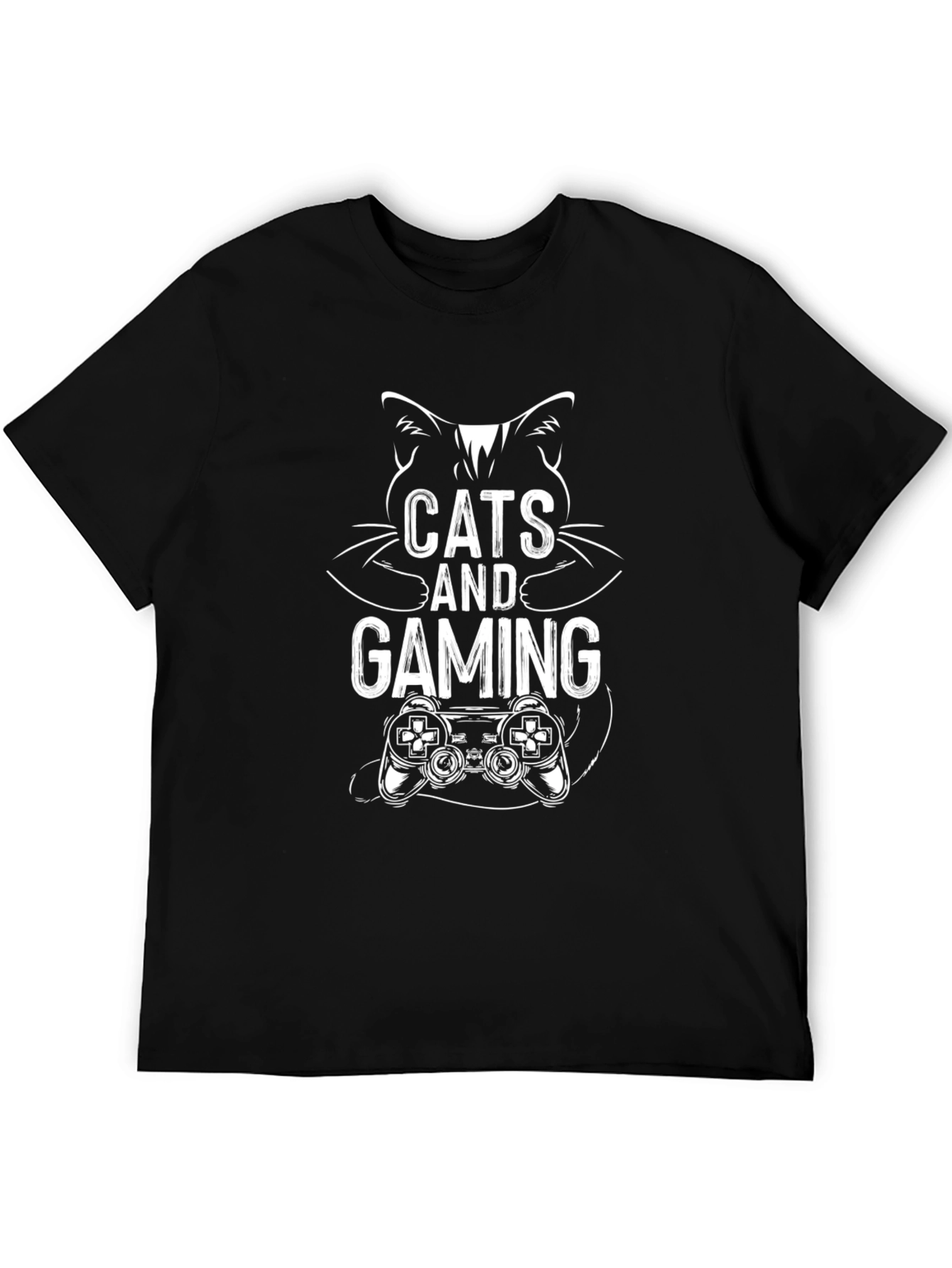 Cats and Gaming T-Shirt - Gamer Cat Tee