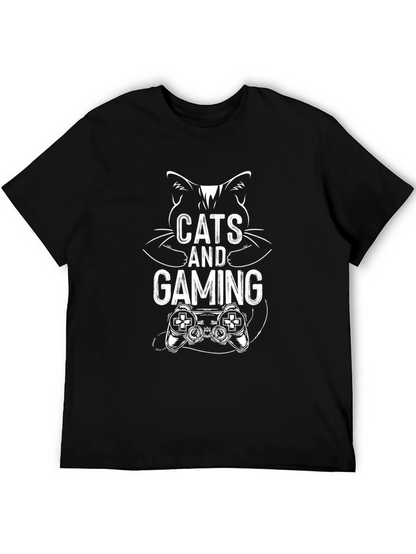 Cats and Gaming T-Shirt - Gamer Cat Tee