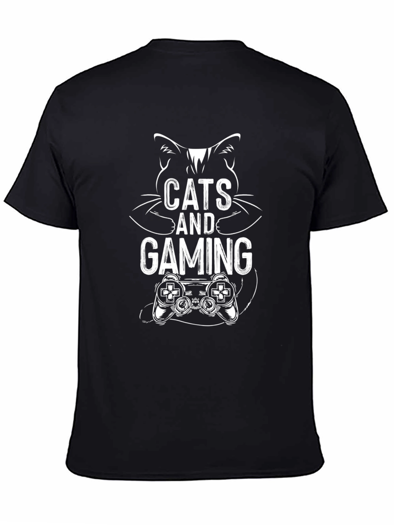 Cats and Gaming T-Shirt - Gamer Cat Tee