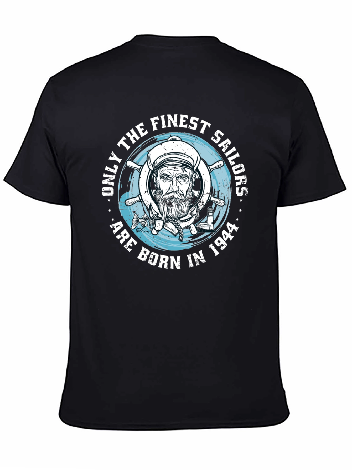 Finest Sailors Born in 1944 Black T-Shirt