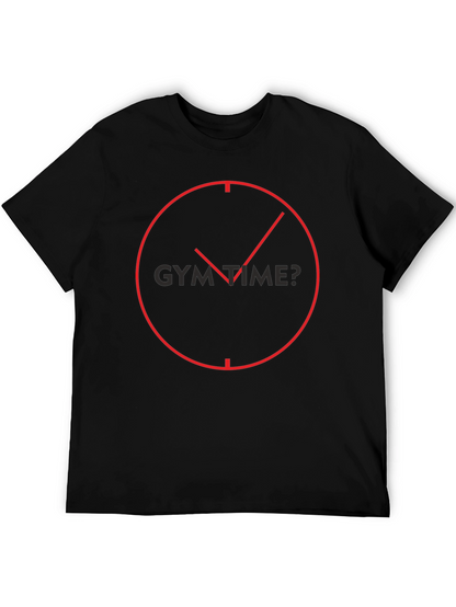 Gym Time? Black Graphic Tee