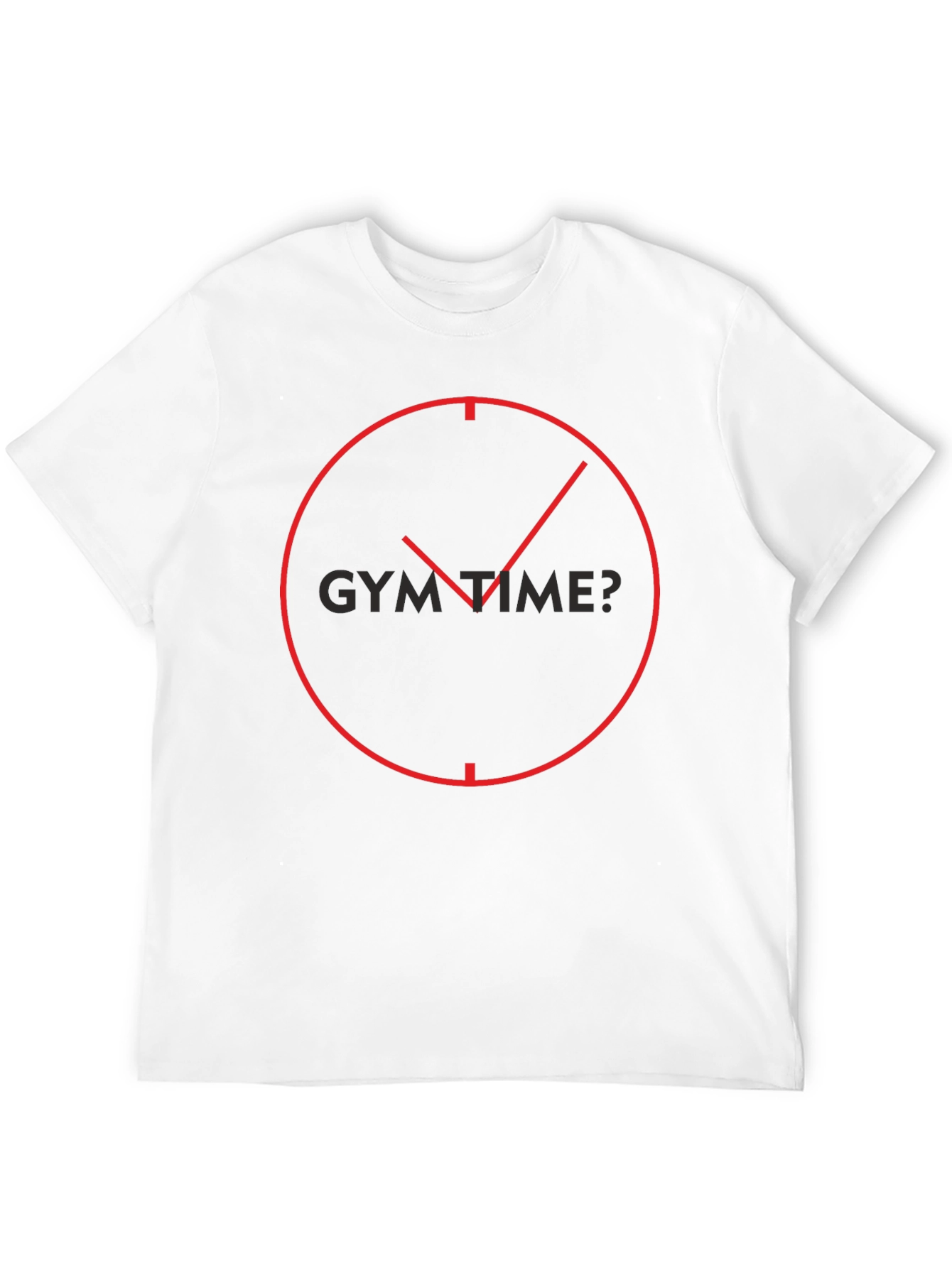 Gym Time? Black Graphic Tee