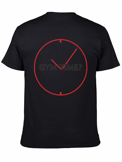 Gym Time? Black Graphic Tee