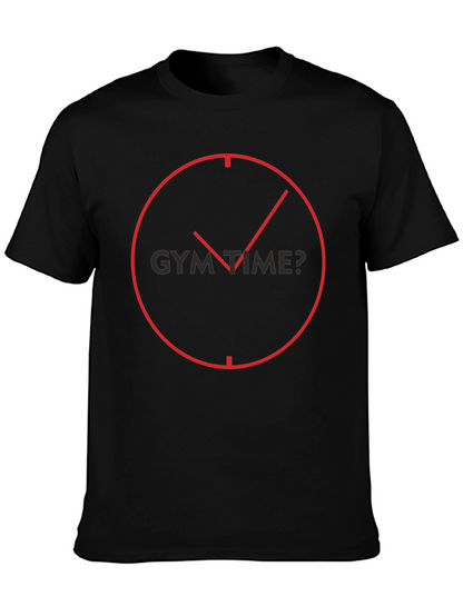 Gym Time? Black Graphic Tee