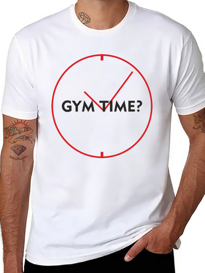Gym Time? Black Graphic Tee