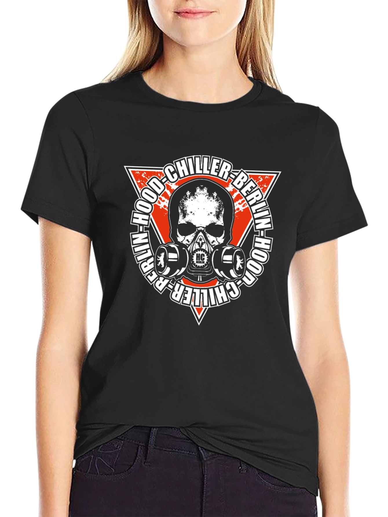 Berlin Hood Chiller Skull Graphic Tee