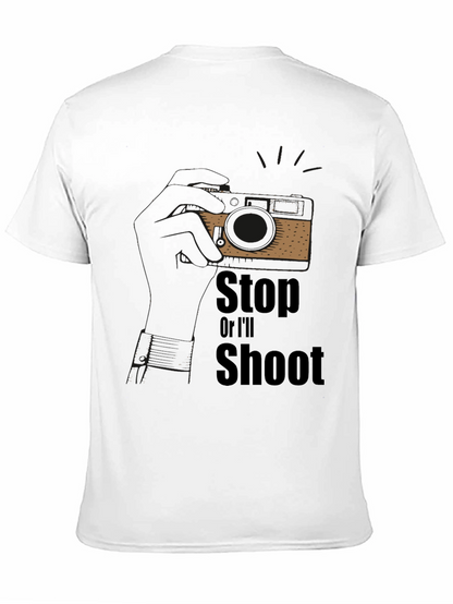 Stop or Ill Shoot Graphic T-Shirt