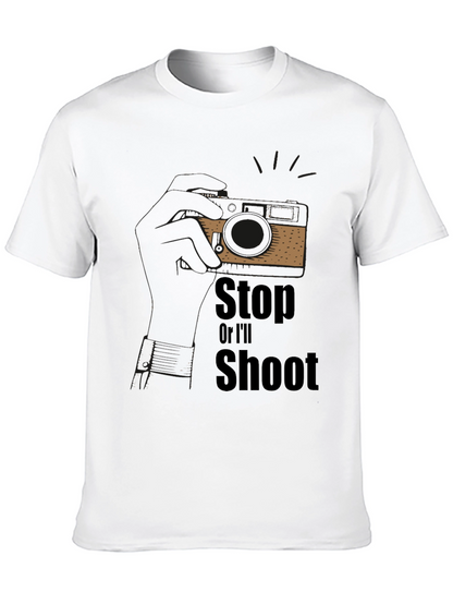 Stop or Ill Shoot Graphic T-Shirt