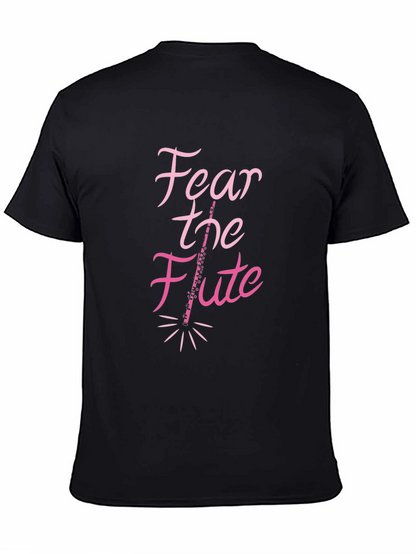 Fear the Flute Black T-Shirt Musician Gift