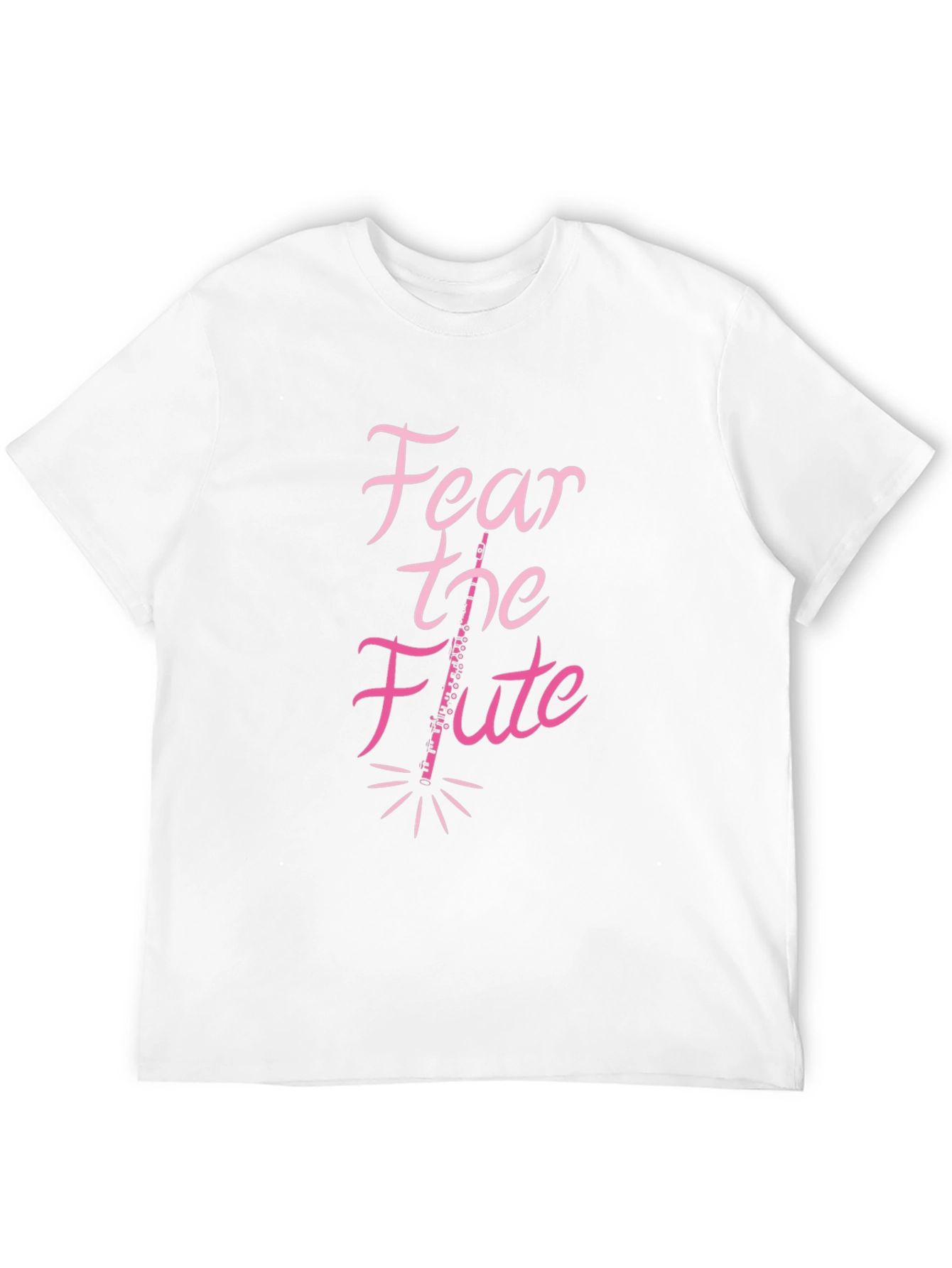 Fear the Flute Black T-Shirt Musician Gift