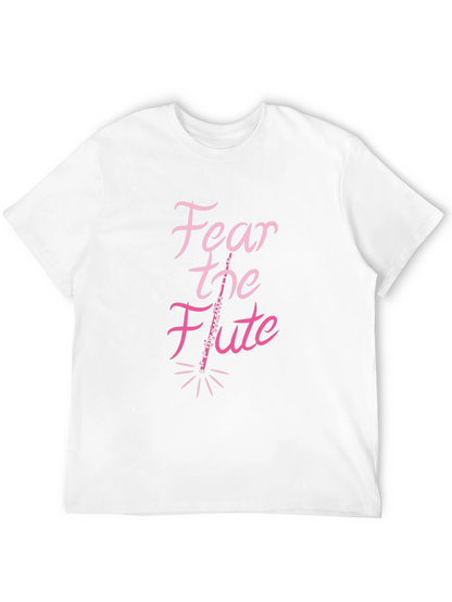 Fear the Flute Black T-Shirt Musician Gift