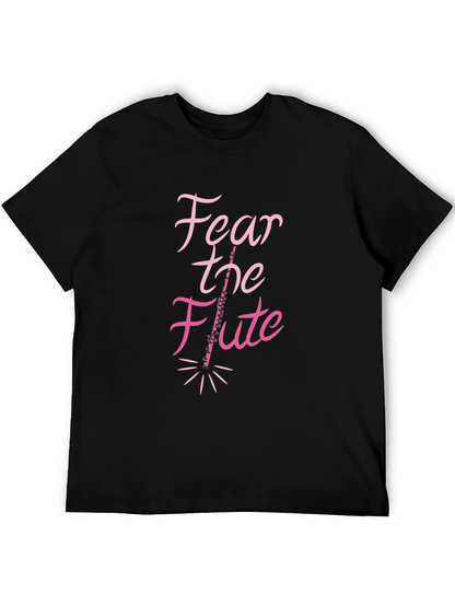 Fear the Flute Black T-Shirt Musician Gift