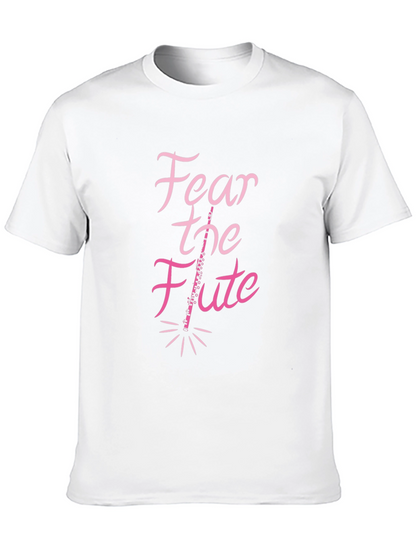 Fear the Flute Black T-Shirt Musician Gift