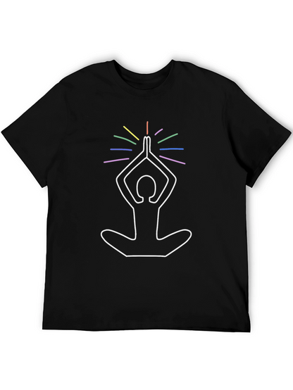 Yoga Pose Graphic Print Tee