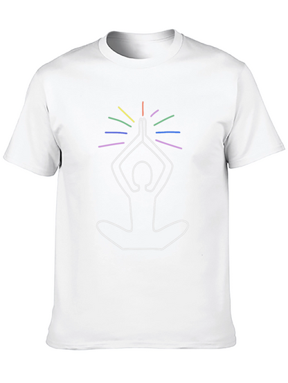 Yoga Pose Graphic Print Tee