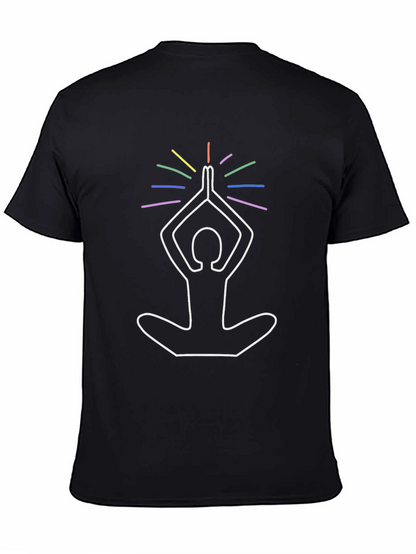 Yoga Pose Graphic Print Tee