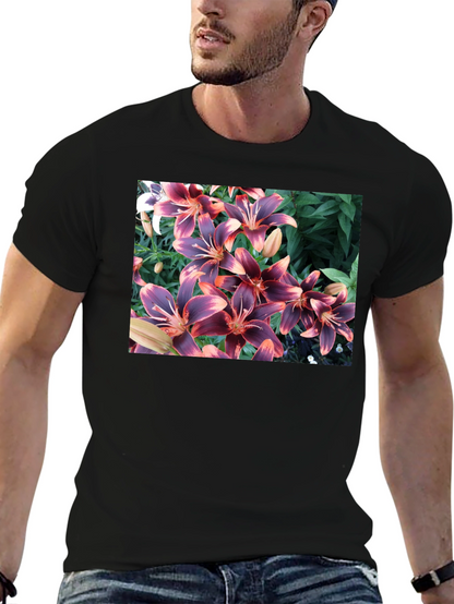 Floral T-Shirt - Unique Lily Design