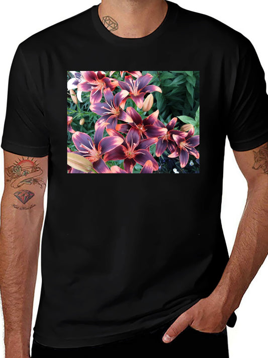 Floral T-Shirt - Unique Lily Design