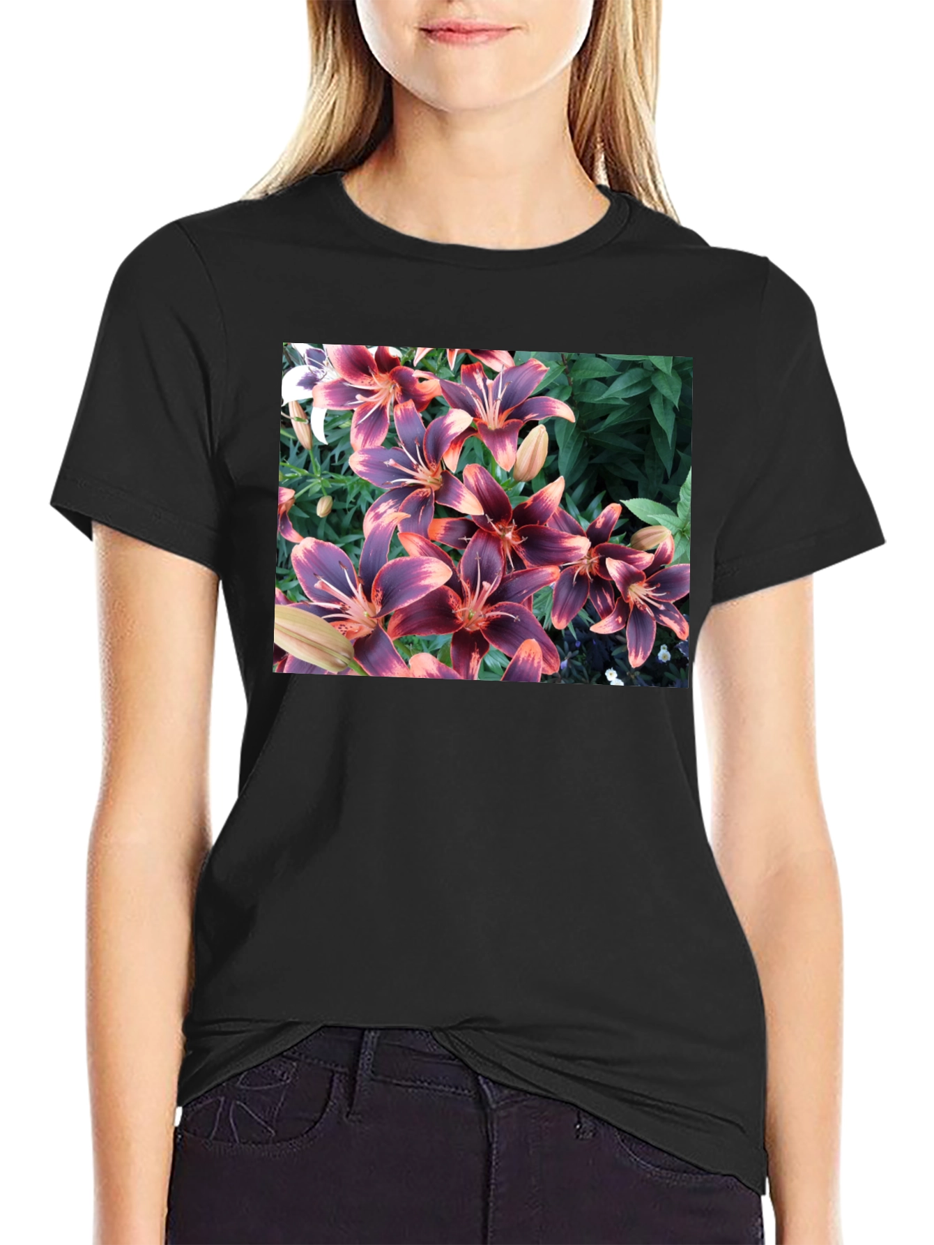 Floral T-Shirt - Unique Lily Design