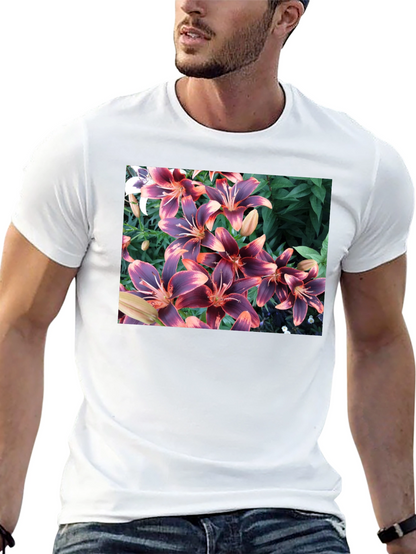 Floral T-Shirt - Unique Lily Design