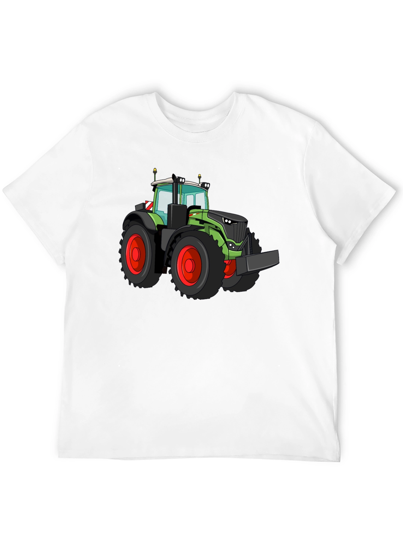 Tractor Graphic Tee - Bold Black Cotton Shirt