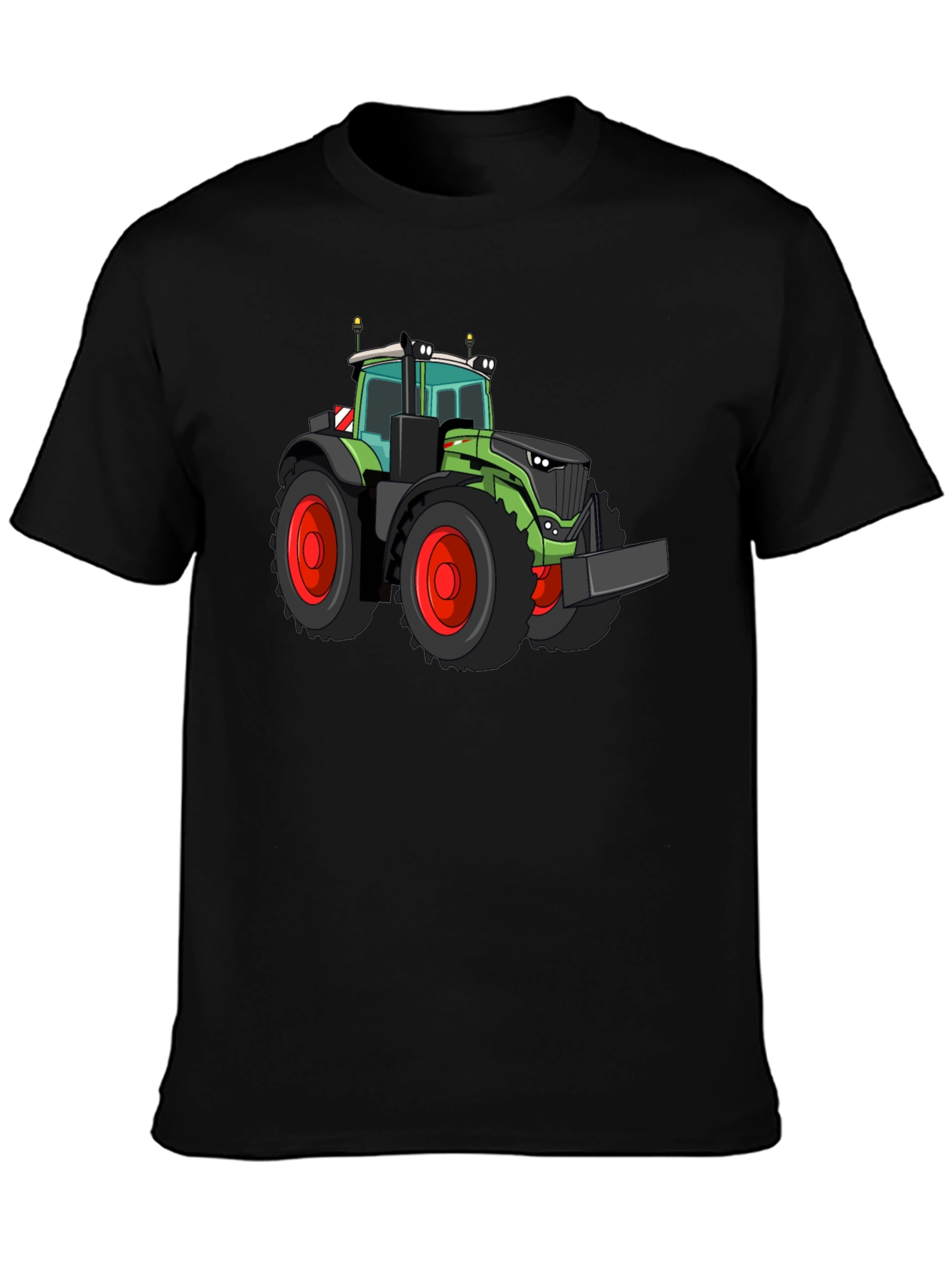 Tractor Graphic Tee - Bold Black Cotton Shirt