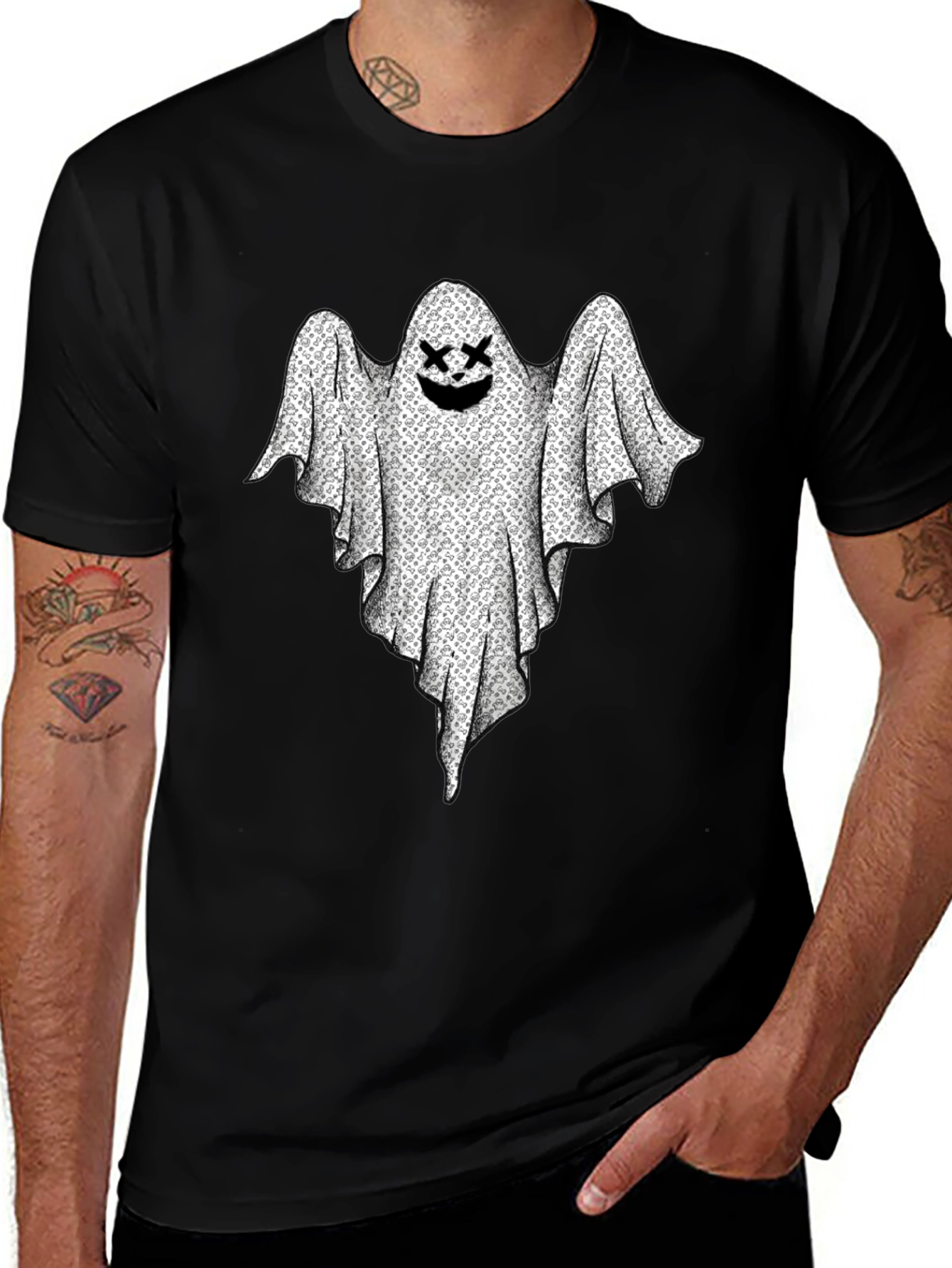 Ghost Graphic Black T-Shirt