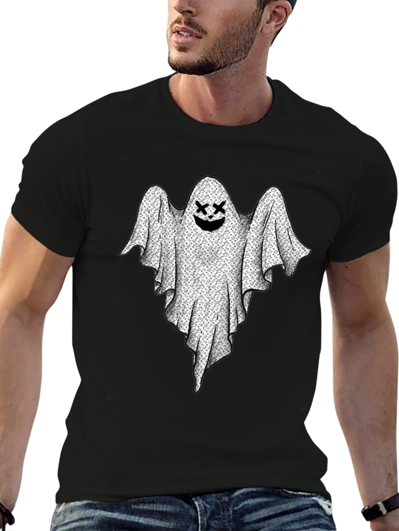Ghost Graphic Black T-Shirt