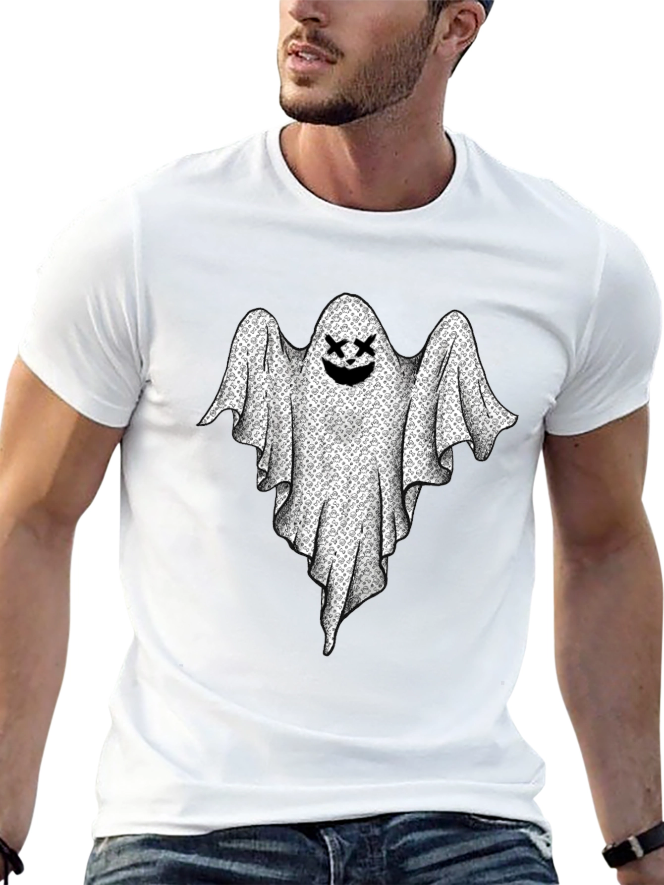 Ghost Graphic Black T-Shirt