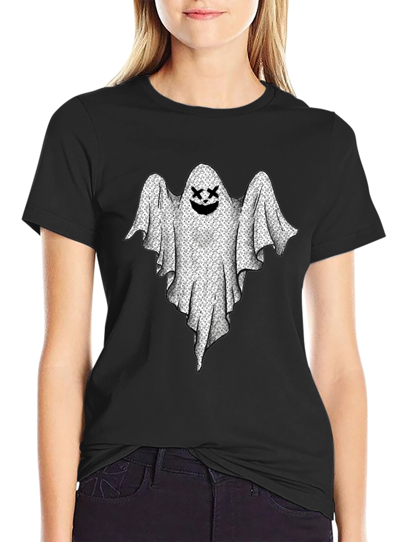 Ghost Graphic Black T-Shirt