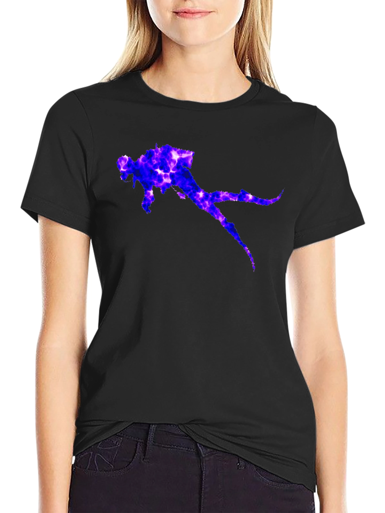 Diver Graphic T-Shirt - Black Casual Tee