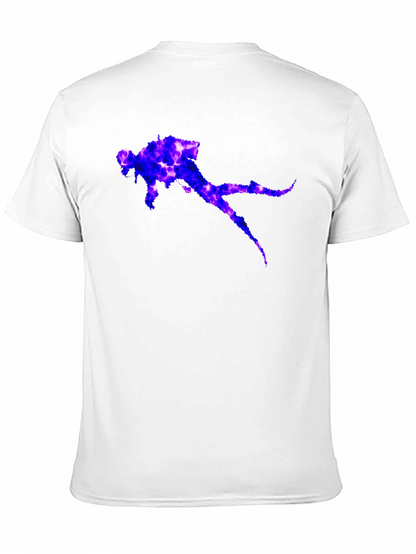Diver Graphic T-Shirt - Black Casual Tee