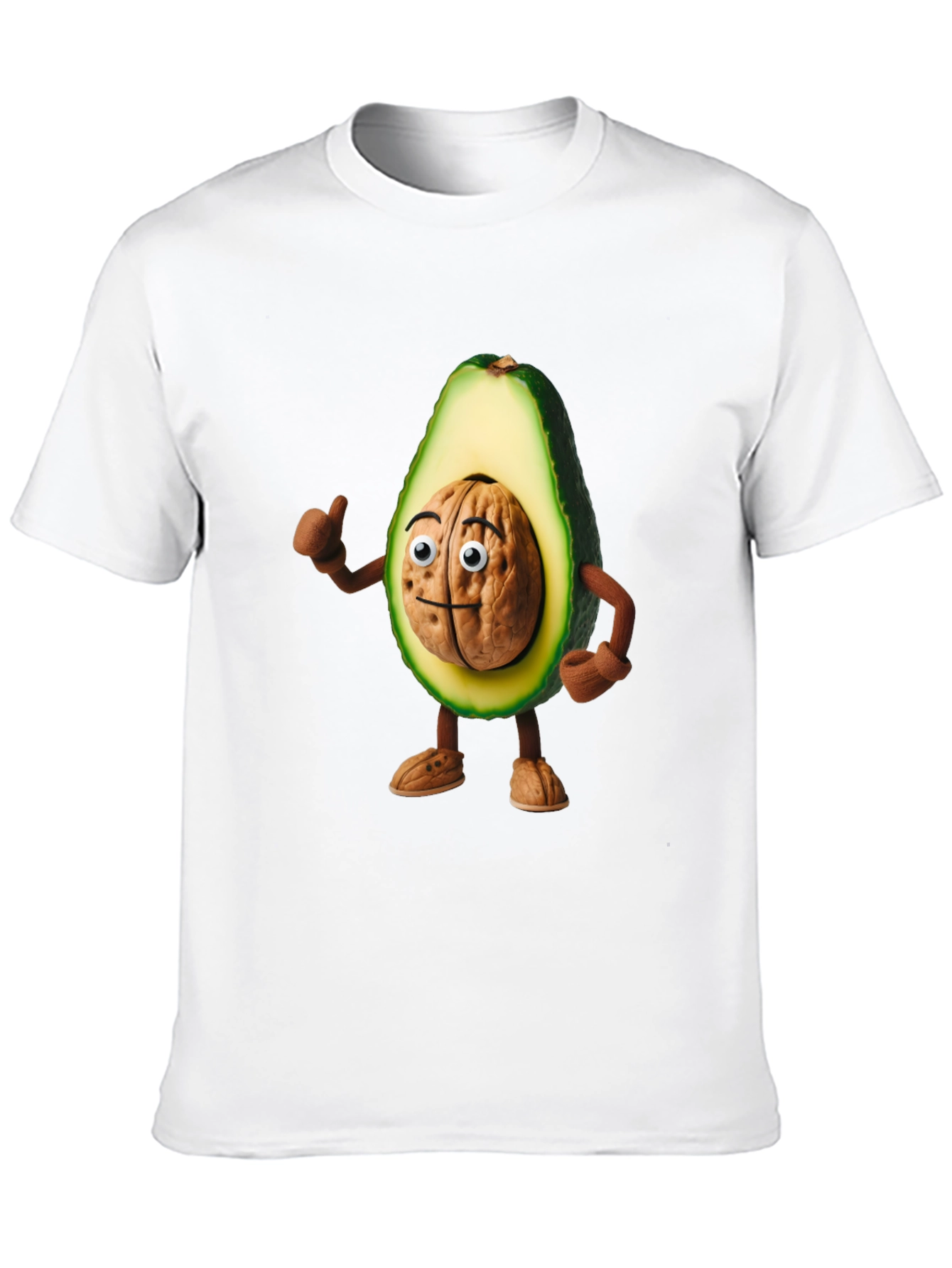 Avocado Brain Funny Graphic T-Shirt